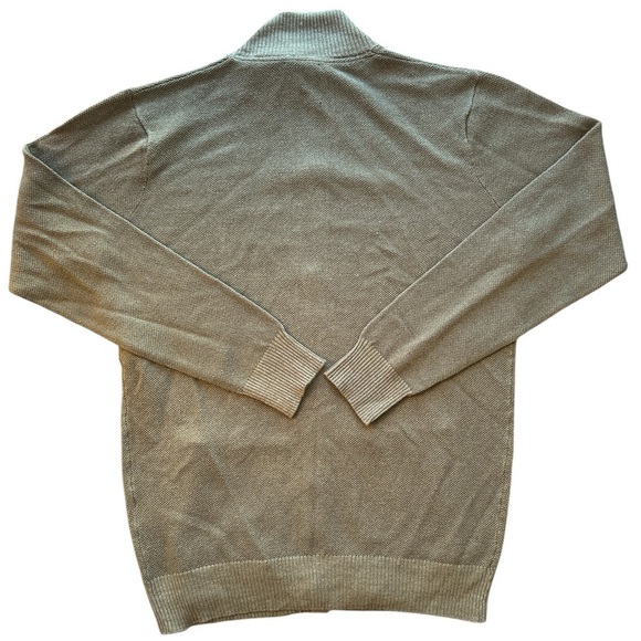 Peter Millar Glasgow Linen Wool Button Down Sweater Sage Fog Men’s Size S NWT - Picture 5 of 6